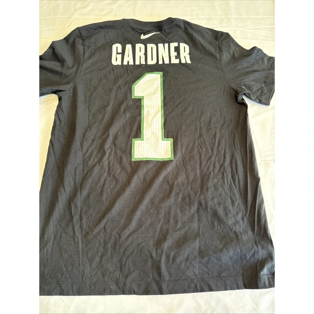 New York Jets Sauce Gardner #1 T-Shirt Nike Men's Sz M Black